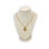 Thumbnail: Vintage Repurposed YSL Large Gold RARE Button Pendant Necklace