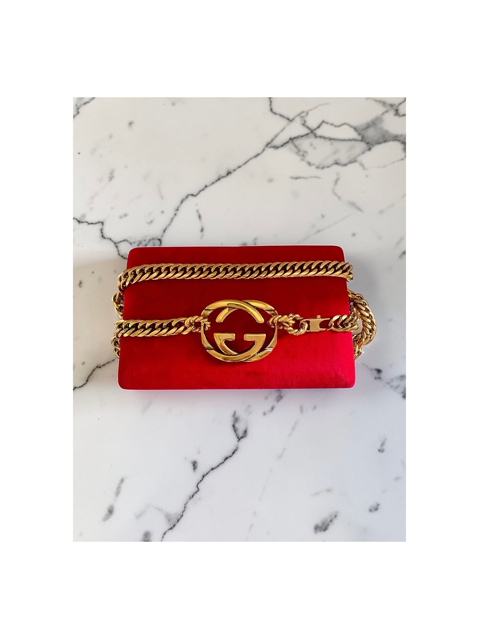 Thumbnail: Repurposed VERY RARE Vintage Gucci Gold Chain Belt or Necklace