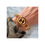 Thumbnail: Repurposed Vintage Burgundy Red & Gold Gucci GG Link Bracelet