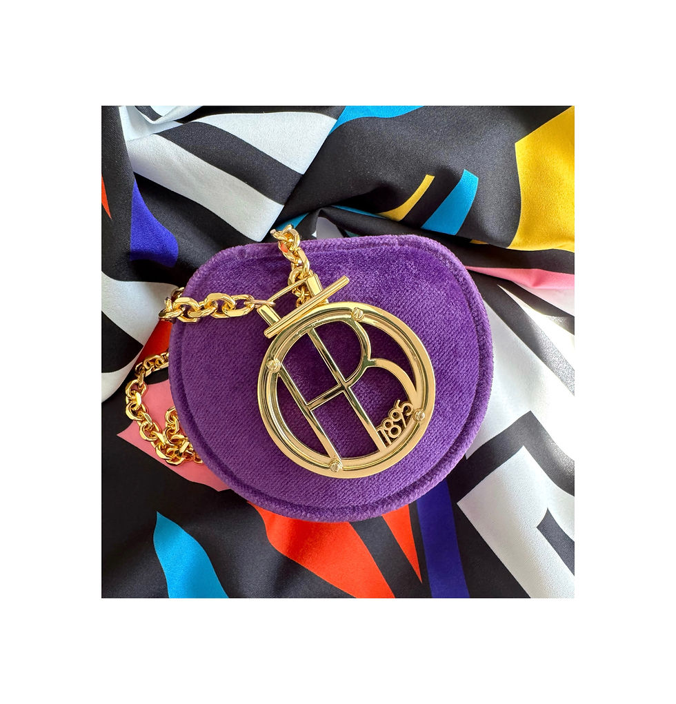 Thumbnail: Incredible Henri Bendel XXL Logo Pendant Toggle Necklace