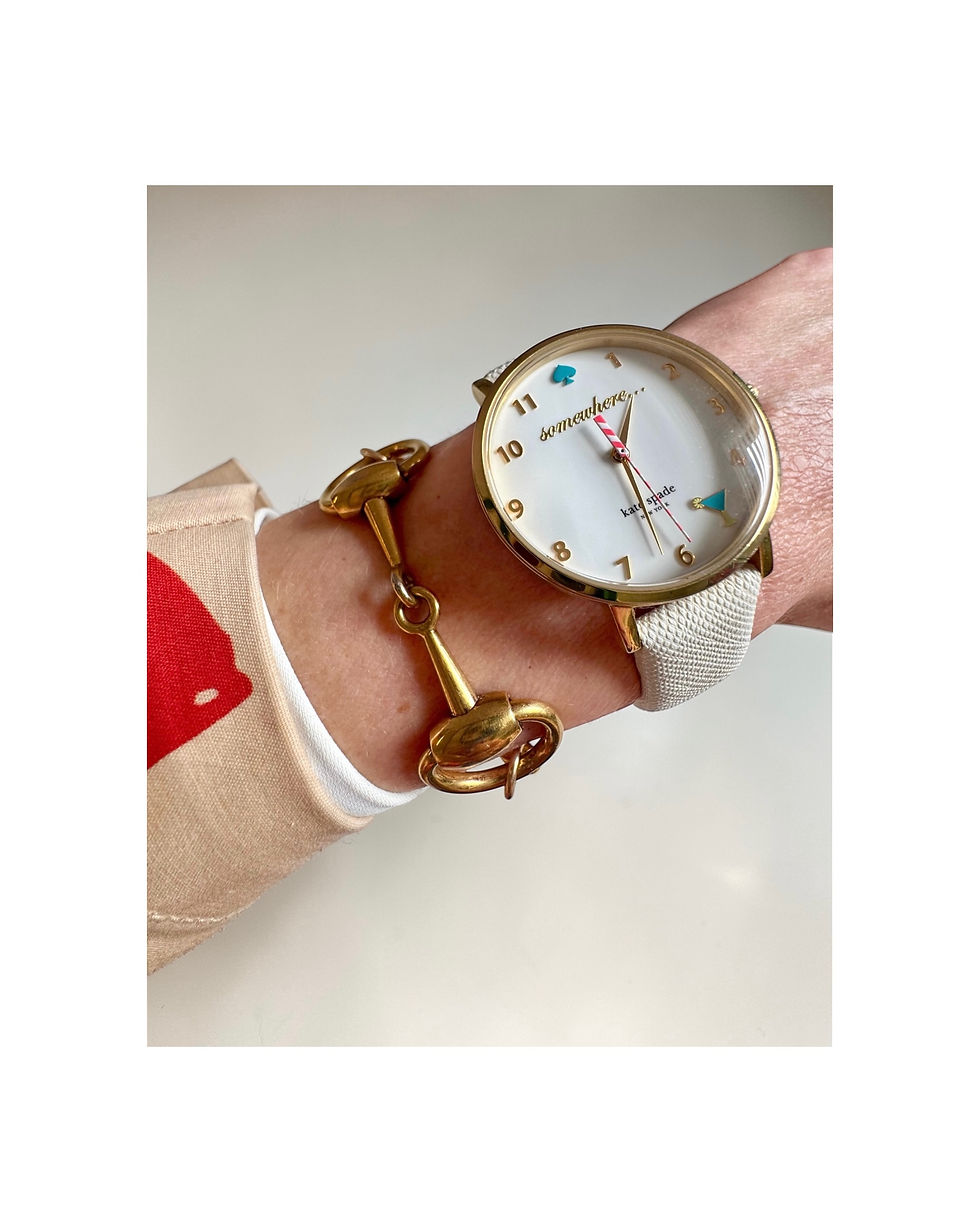 Thumbnail: Repurposed Vintage Gucci Matte Gold Horsebit Bracelet