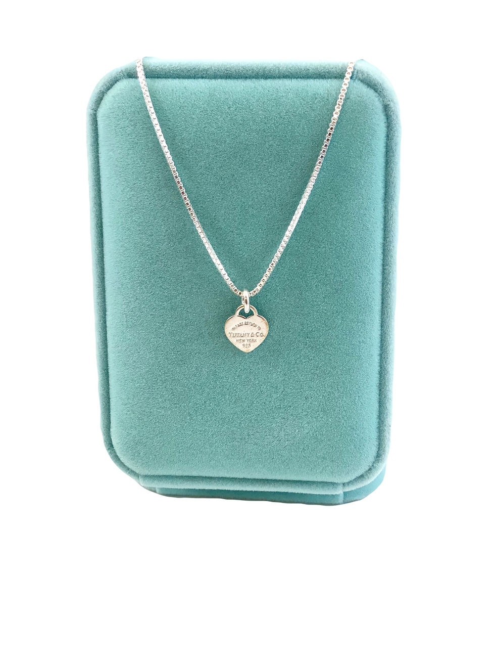 Thumbnail: Repurposed Sterling Silver Return to Tiffany & Co. Petite Heart Charm Necklace