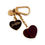 Thumbnail: Repurposed Louis Vuitton Large Enameled VERY RARE Script Heart Charm Necklace