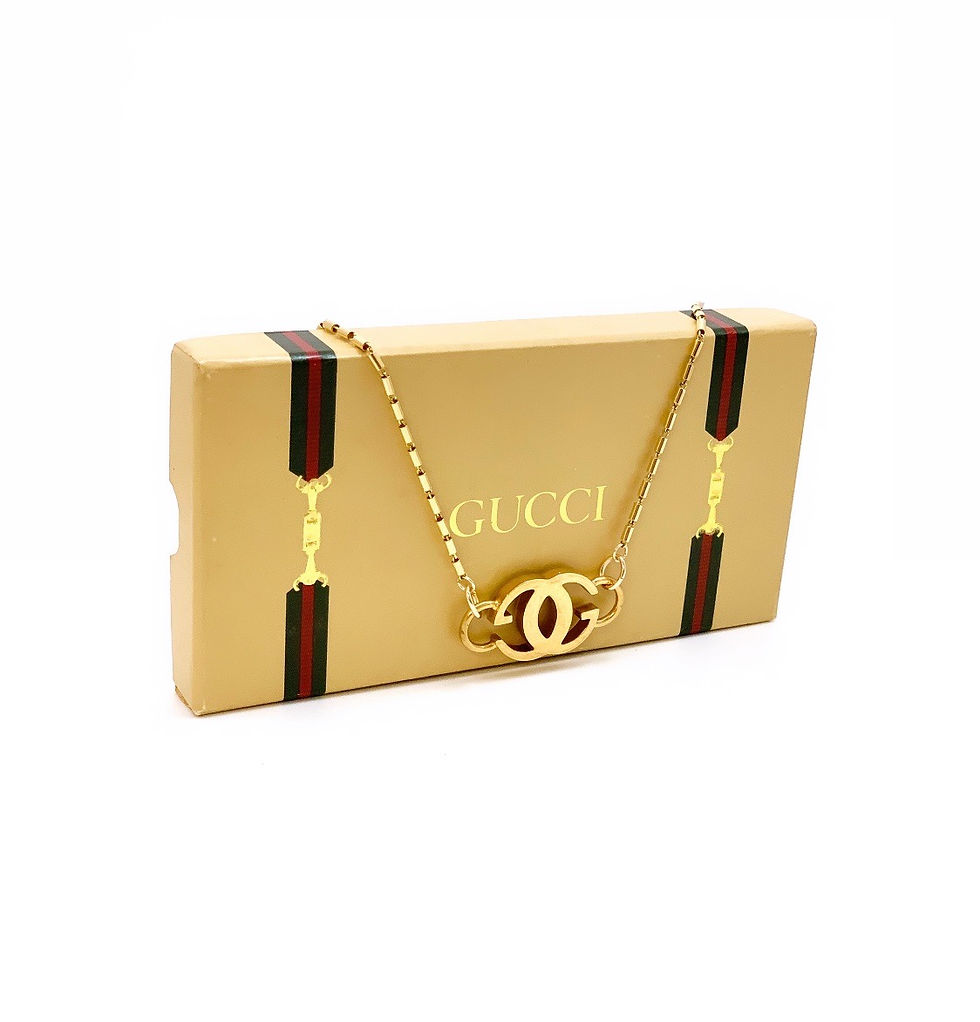 Thumbnail: Vintage Repurposed Gucci Gold GG Choker Necklace