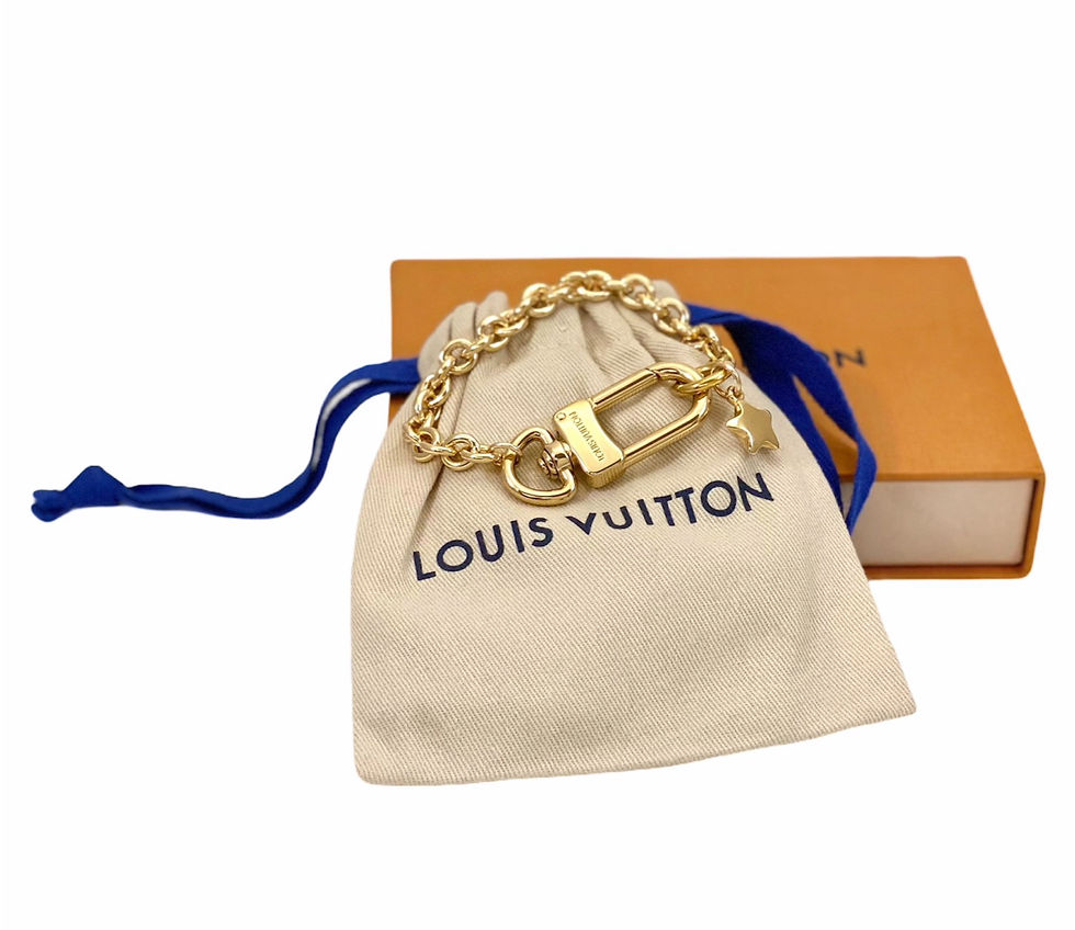 Thumbnail: Repurposed Louis Vuitton Gold Swivel Clasp & Star Charm Bracelet