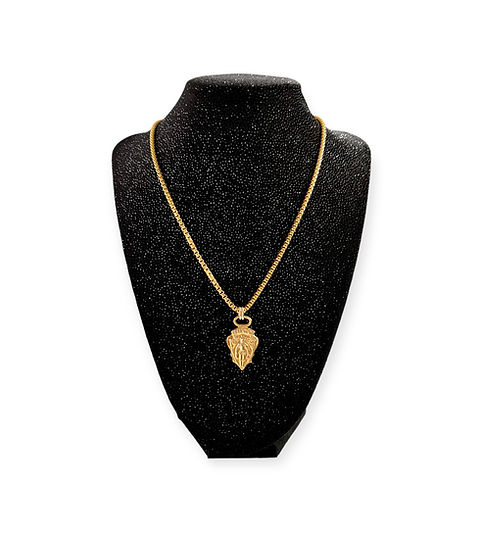 Repurposed Vintage Gucci Knight Gold Crest Charm Necklace | Harper