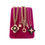 Thumbnail: Repurposed Louis Vuitton Large Monogram Blooming Pink & Gold Charm Necklace