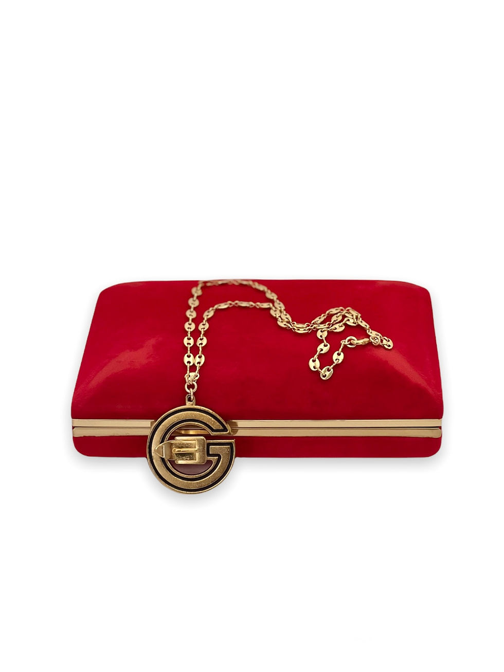 Thumbnail: Repurposed Vintage HUGE Gucci Buckle Pendant Necklace