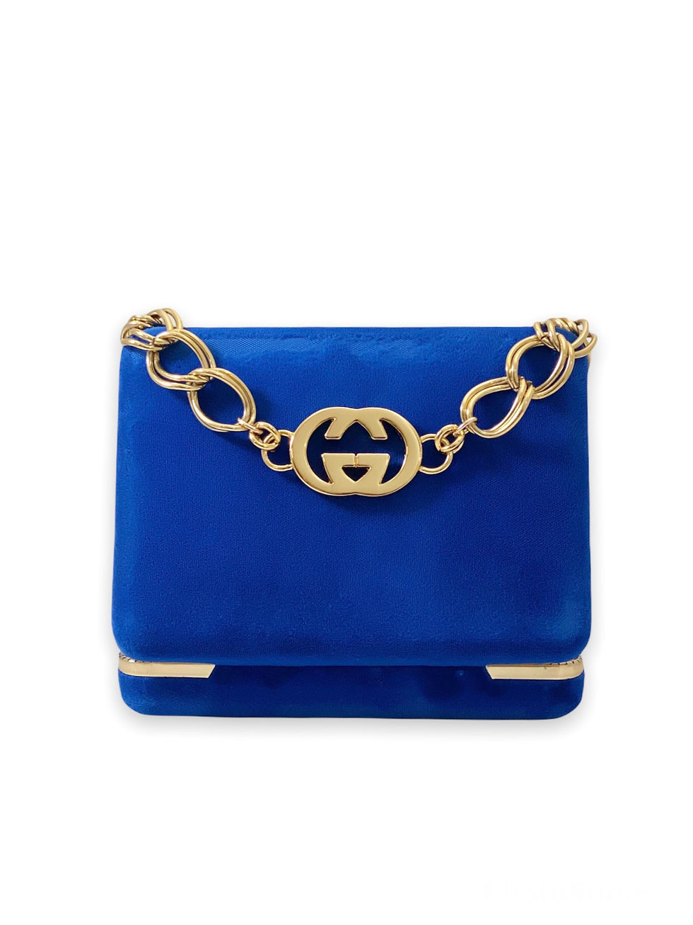 Thumbnail: Repurposed Vintage 1970's RARE Gucci XL Gold GG Vintage Knot Choker