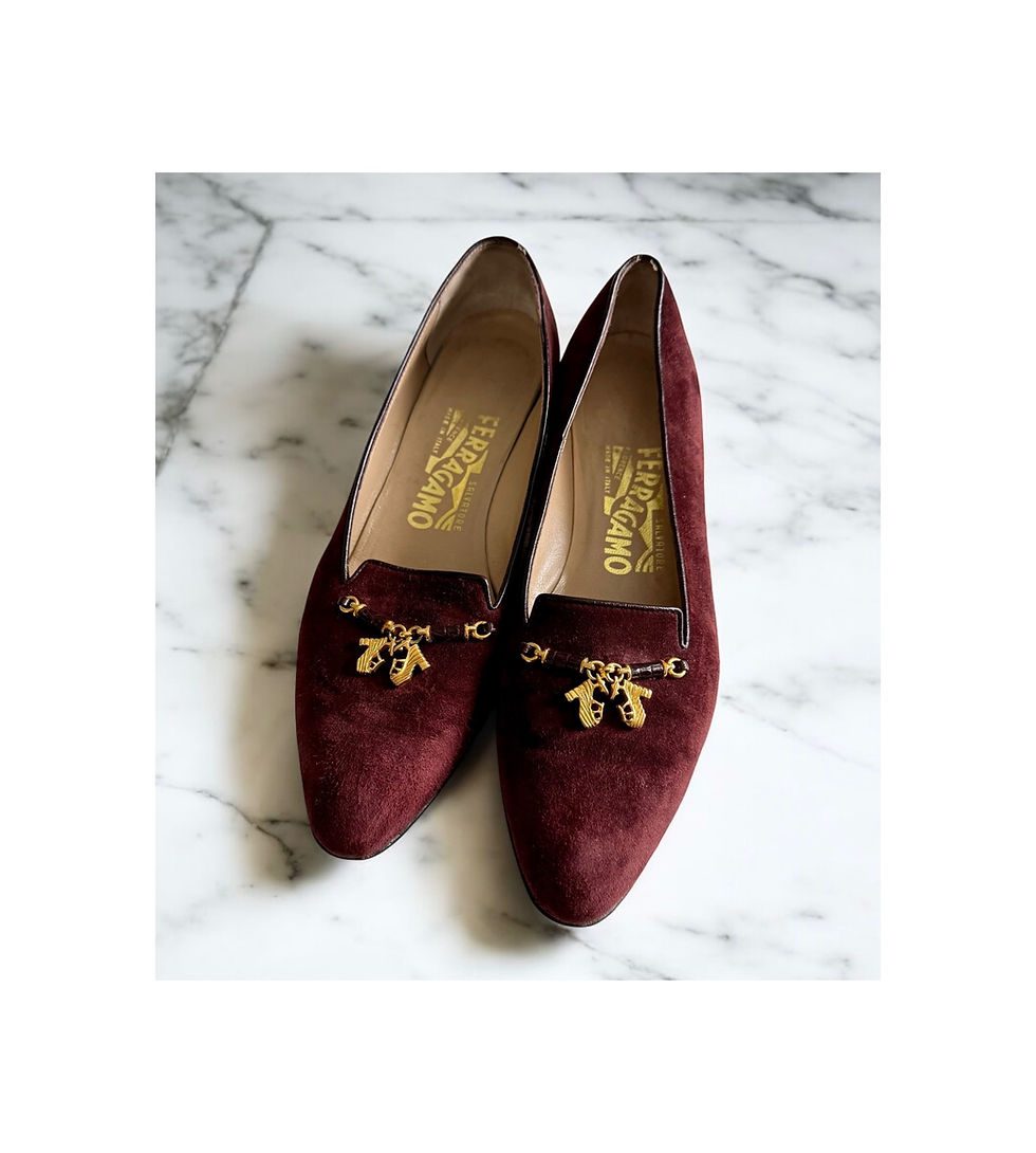 Thumbnail: Repurposed Vintage Salvatore Ferragamo Iconic Platform Shoe Necklace