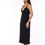 Thumbnail: Lora | The black wool slip dress with golden zip