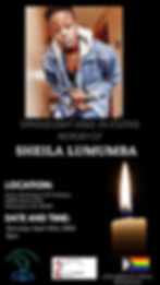 Candlelight Vigil in Loving Memory of Sheila Lumumba