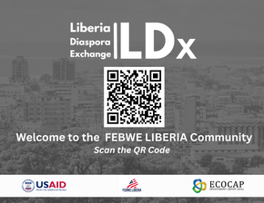 Women Entrepreneurs: Scan the QR code to join FEBWE's Liberian Diaspora Exchange (LDx)