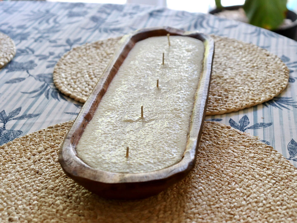 Thumbnail: Dough Bowl Candle Long 20” WHITE