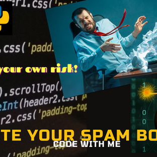 [CodewithMe]Exploit Coding! Make your SPAM BOMB in just few lines of Python.Use at your own risk!