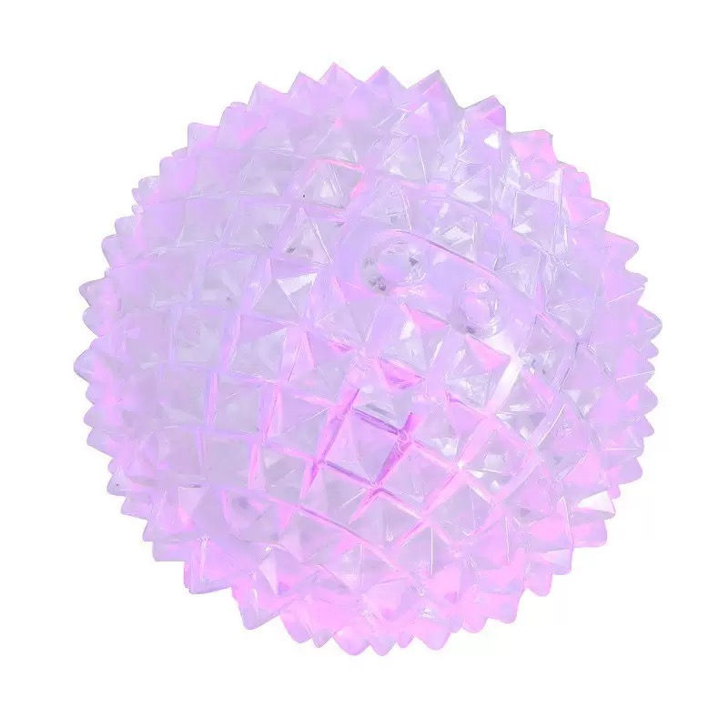 Glowing rubber ball