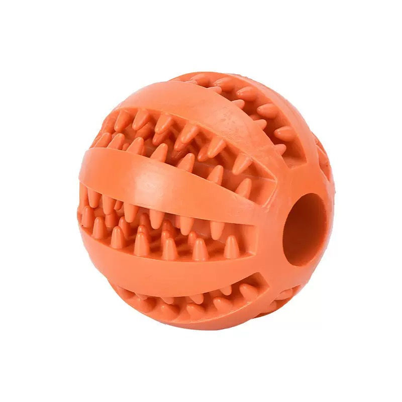 Premium Chew Treat-Dispensing Ball Toy – Orange