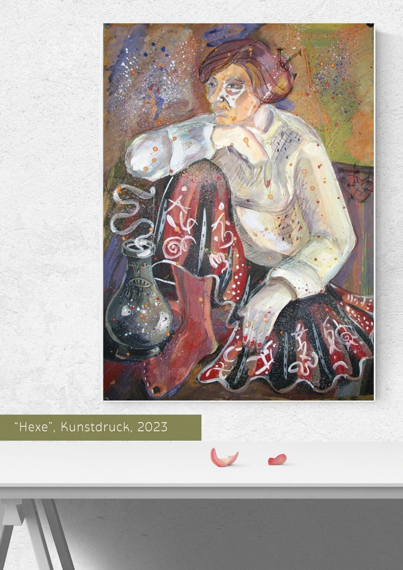 Waldhexe Kunstdruck