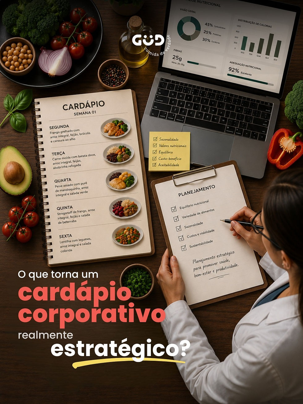 O que torna um cardápio corporativo realmente estratégico?