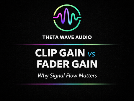 Clip Gain vs. Fader Gain: Why Where You Turn It Up Matters
