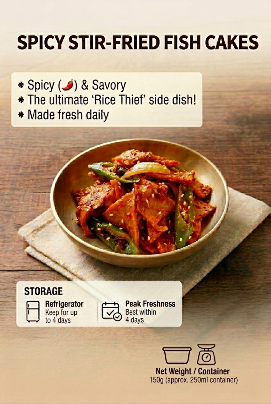 Spicy Fish Cake | 매콤어묵조림