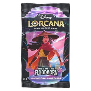 Booster pack Disney Lorcana TCG Rise of the Floodborn con Raya.