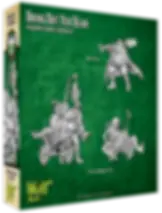 WARGAMES RESURRECTIONIST HENCHMEN, minifigure fantasy non dipinte su scatola verde.