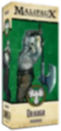 Scatola Malifaux, personaggio Draugr Resurrectionist CREW STARTER con ascia.