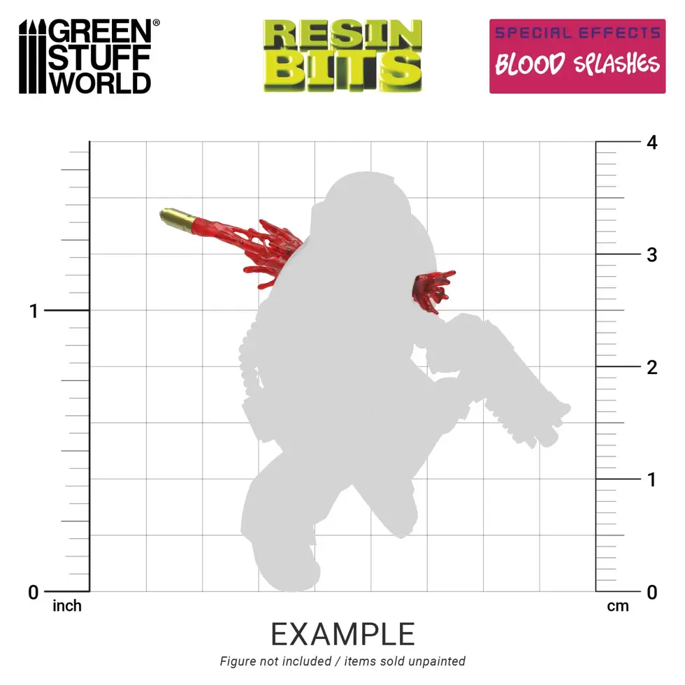 RESIN BITS EFFETTO SPRUZZI DI SANGUE