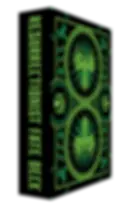 Scatola carte "RESURRECTIONIST FATE DECK" con design verde brillante e nero.
