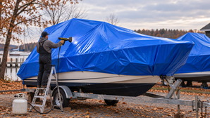 how to shrinkwrap boat