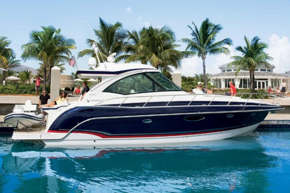 Formula 45 Yacht in marina