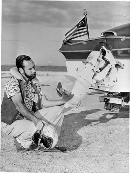 Jim Wynne With Early Volvo Penta Aquamatic Sterndrive