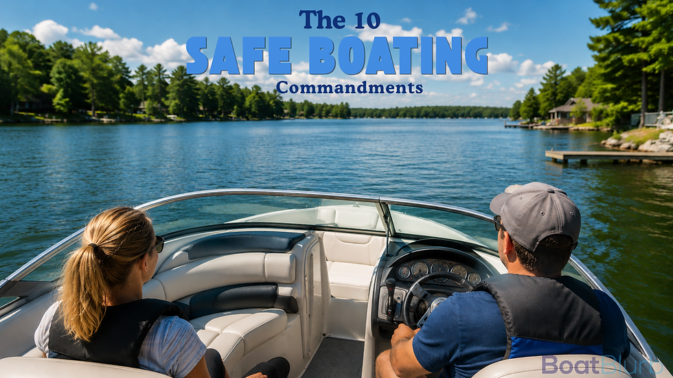 10 safe boating commandments