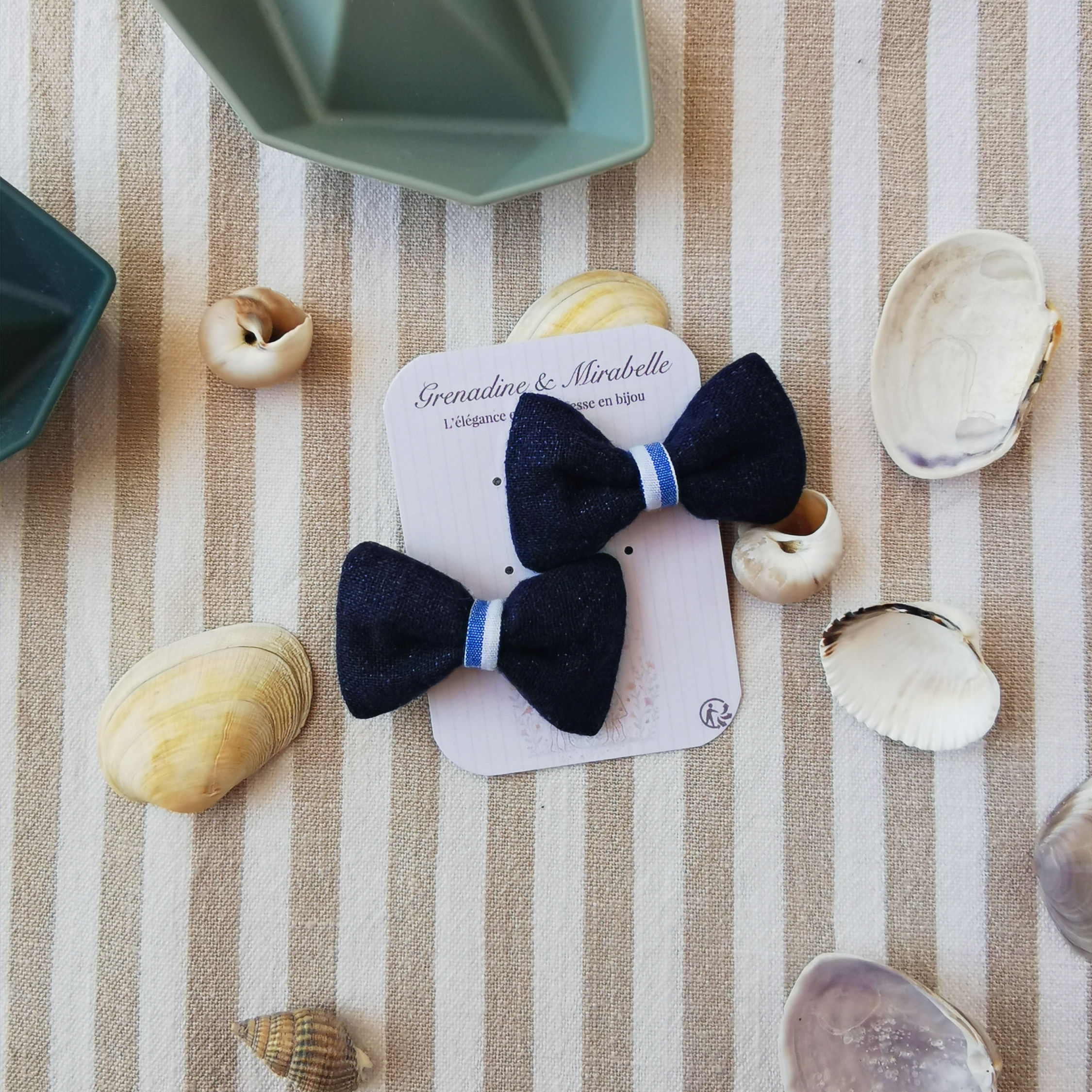 Mini duo de barrettes « Duo Azur »
