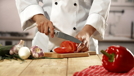Chef Chopping Vegetables