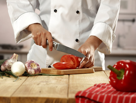 Chef Chopping Vegetables
