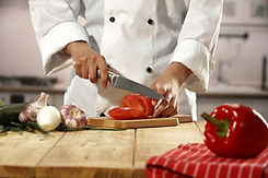 Chef Chopping Vegetables