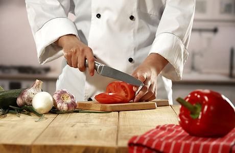 Chef Chopping Vegetables
