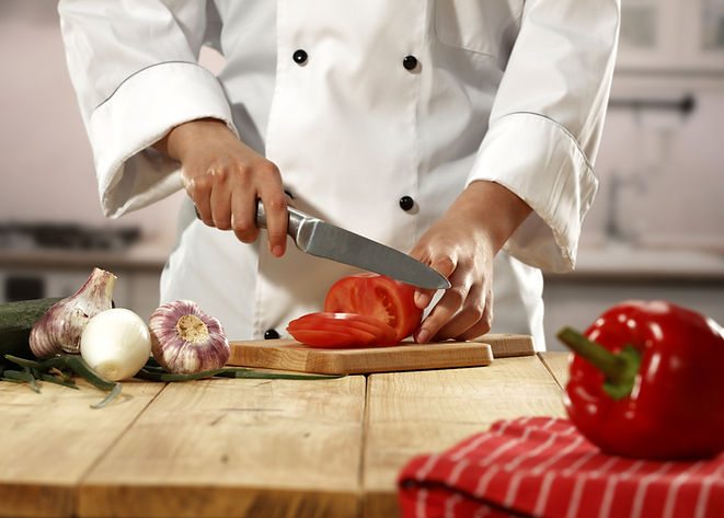 Chef Chopping Vegetables