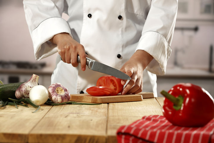 Chef Chopping Vegetables