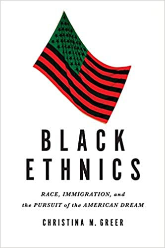 Black Ethnics by Christina M. Greer book cover from shop books