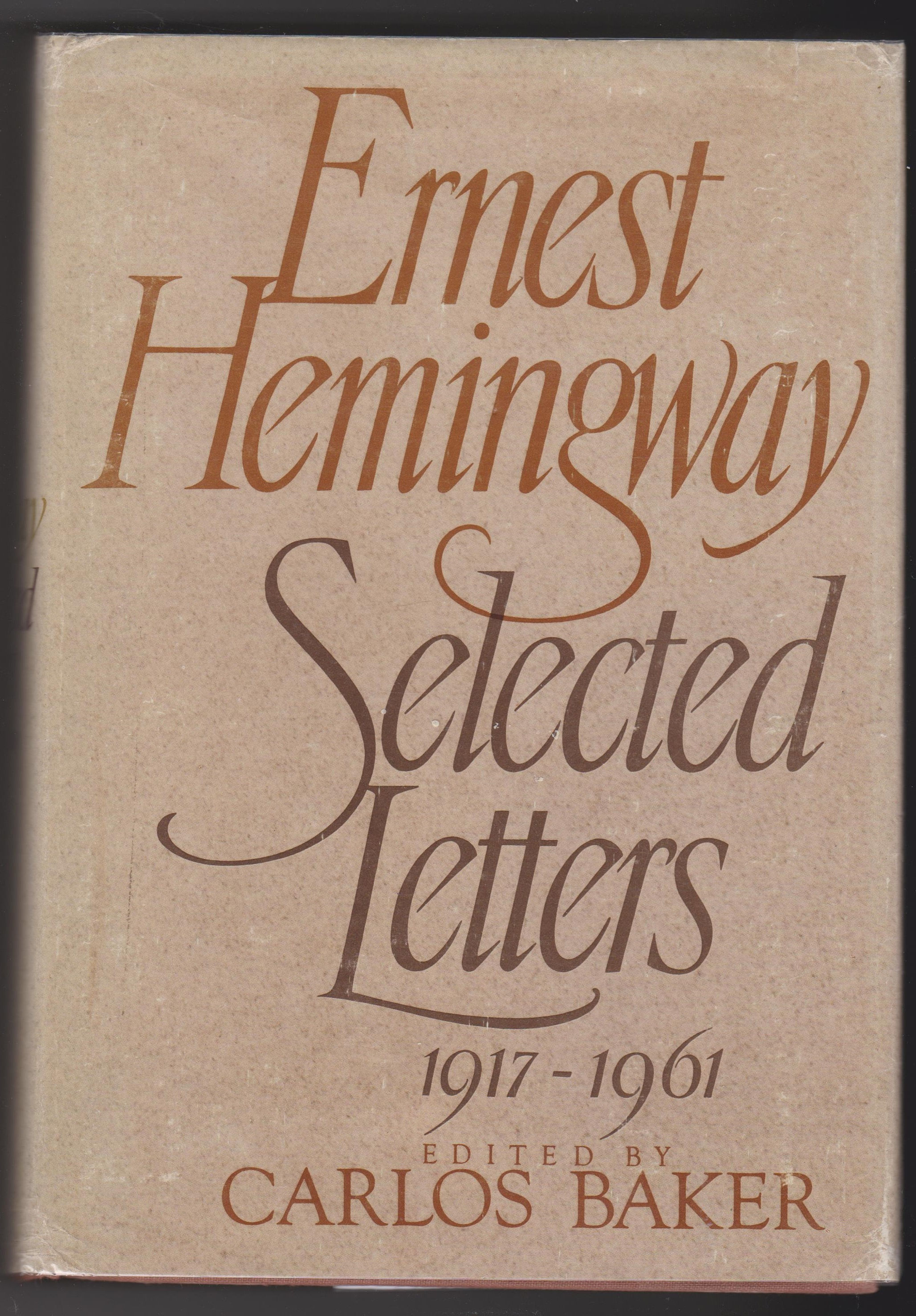 Ernest Hemingway Selected Letters, 1917-1961 book cover from shop books