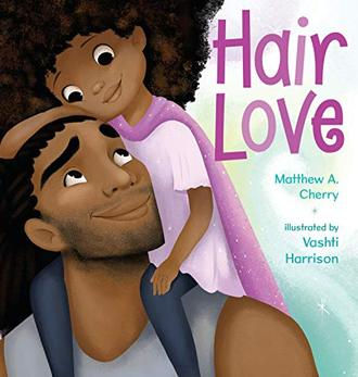 Hair Love by Matthew A. Cherry book cover from shop books