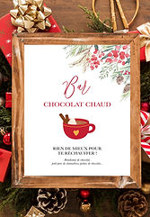 AFFICHE BAR À CHOCOLAT CHAUD