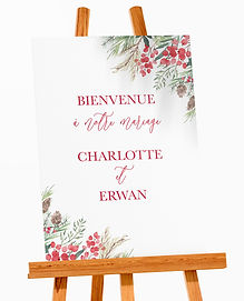PANNEAU DE BIENVENUE MARIAGE DE QUALITÉ
