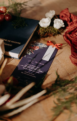 MENU ET MARQUE-PLACE MARIAGE ÉLÉGANT