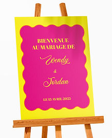PANNEAU DE BIENVENUE MARIAGE PEPS