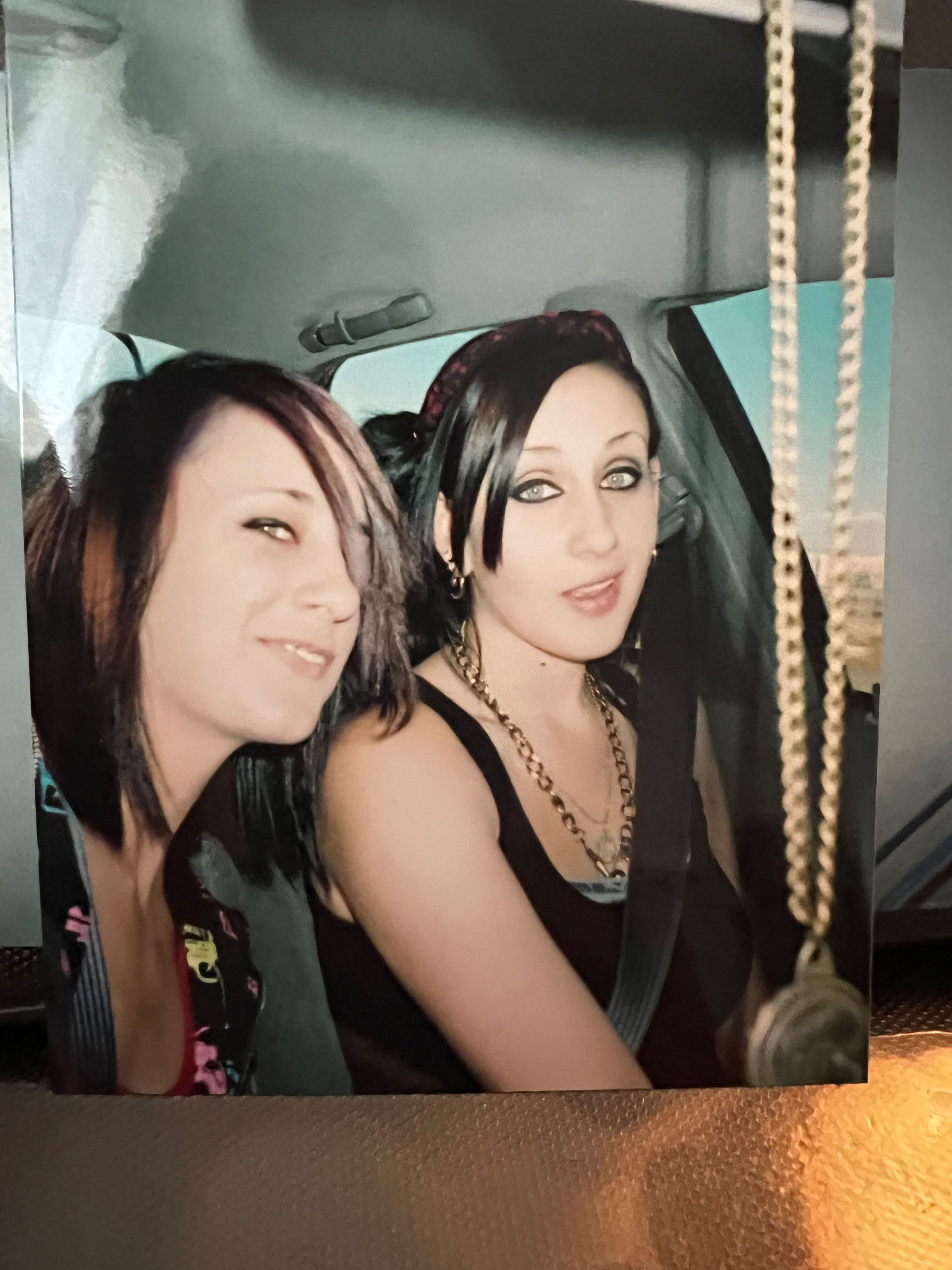 Alex and Ari in my 1998 Toyota Corolla 