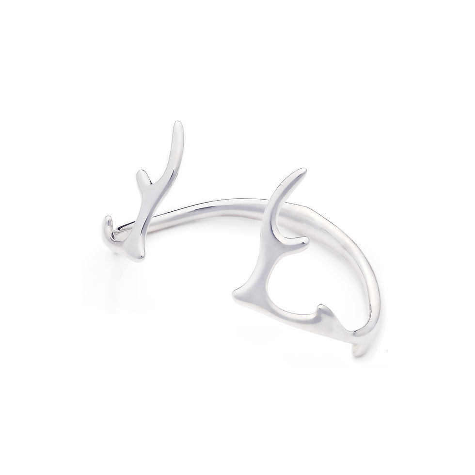 Thumbnail: ANTLER BANGLE SILVER